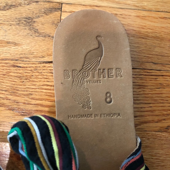 EUC fete ace & jig x brother vellies slides 8 - Picture 2 of 5